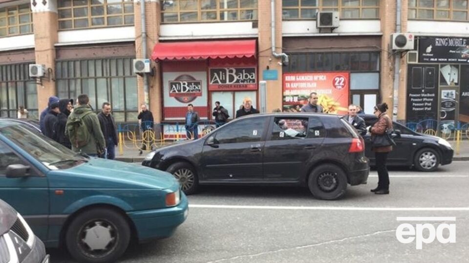 Машина преступников, на которой они пытались сбежать