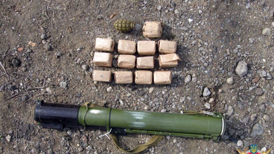 В Донецкой области найден тайник с оружием