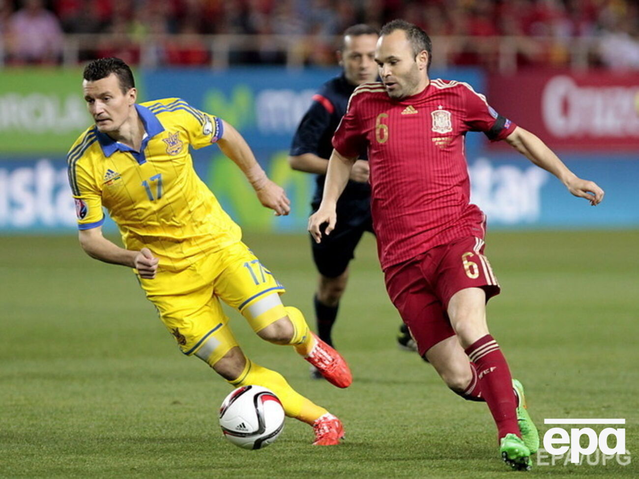 Сборная Украины проиграла испанцам. Фоторепортаж