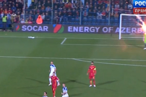 Черногорский фан бросил файер в голову Игорю Акинфееву