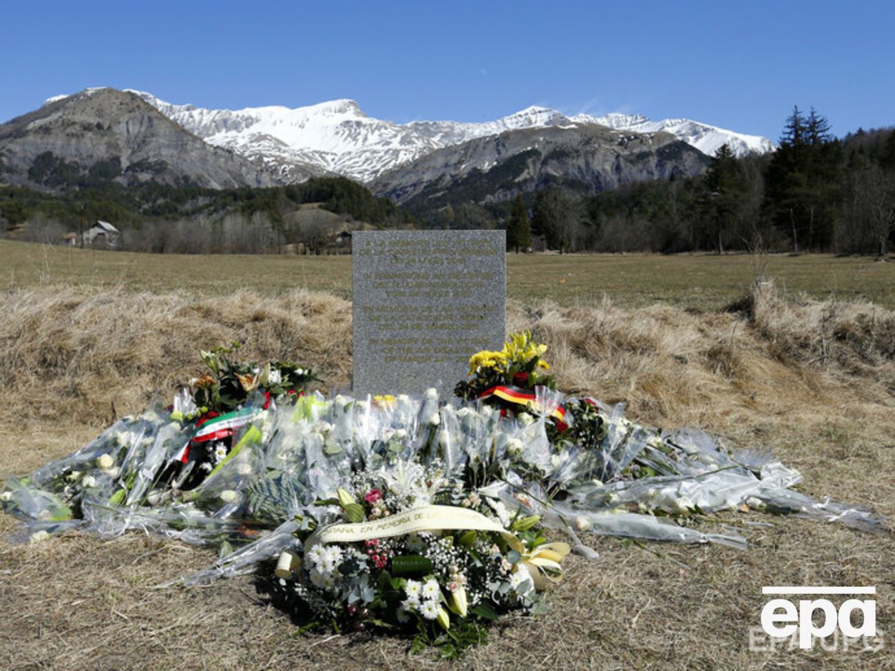 Место крушения лайнера компании Germanwings в Альпах