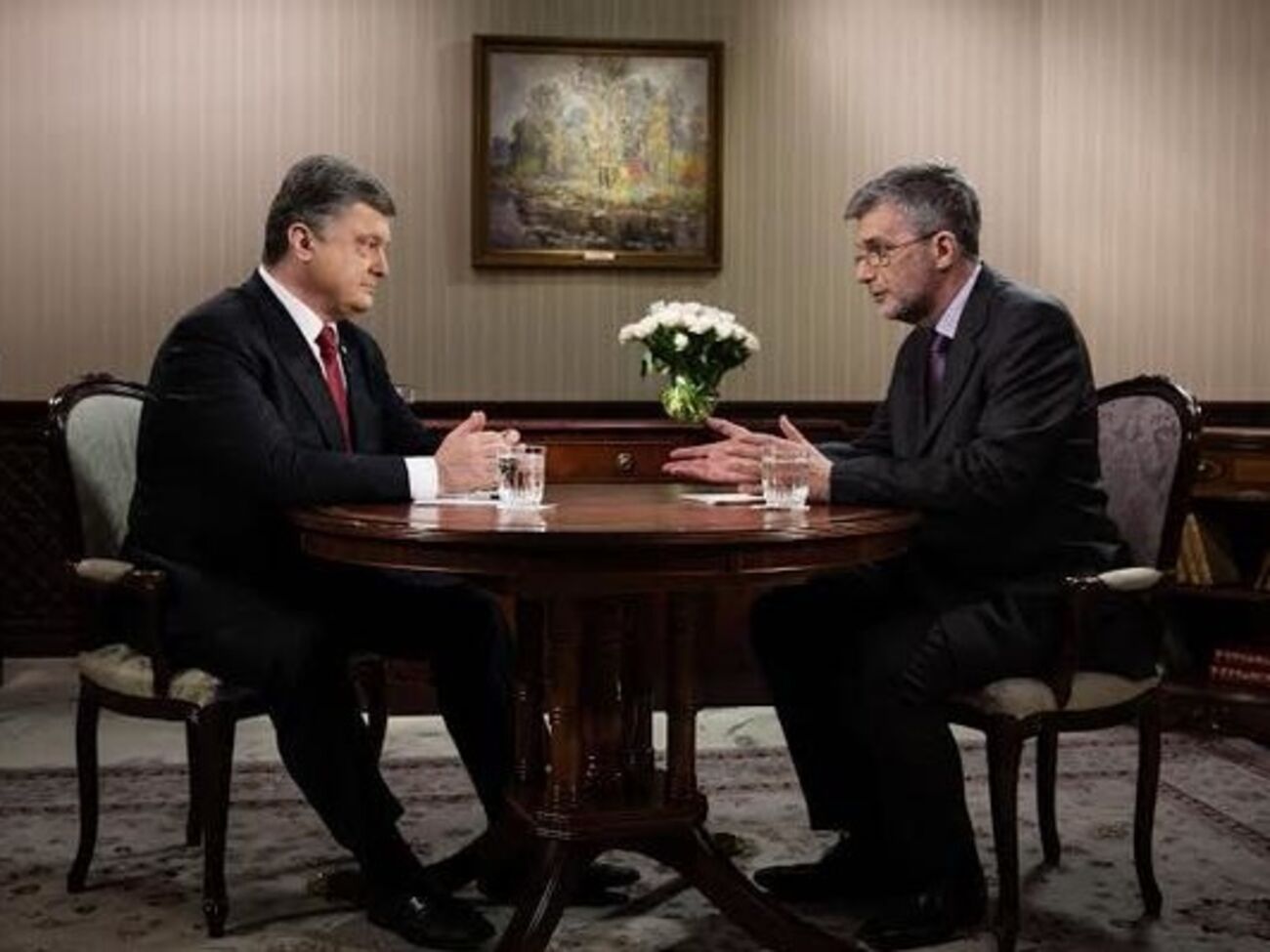 Петр Порошенко дал интервью ведущему ICTV Андрею Куликову