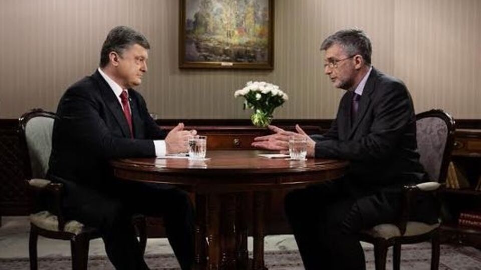 Петр Порошенко дал интервью ведущему ICTV Андрею Куликову