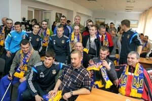 Во время приезда футболистов в госпитале находились 47 раненных бойцов АТО