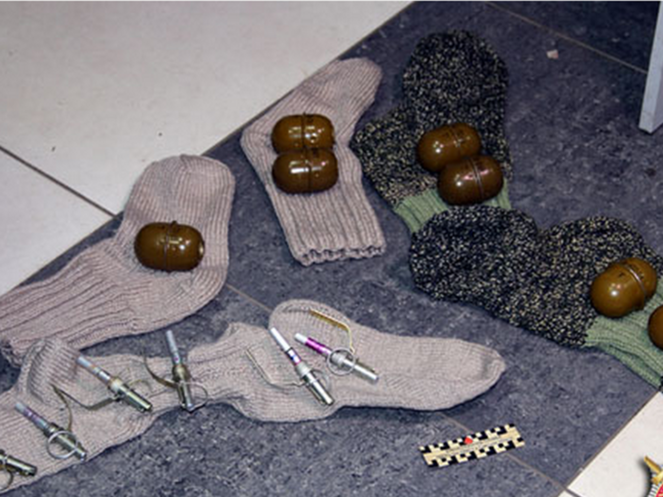 МВД: В Мариуполе курьерской доставкой пытались отправить гранаты и оружие. Фоторепортаж