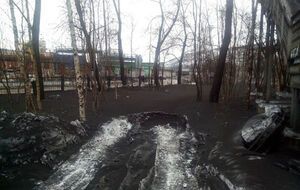 Черный снег в Мурманске