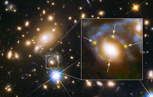 Четыре изображения сверхновой