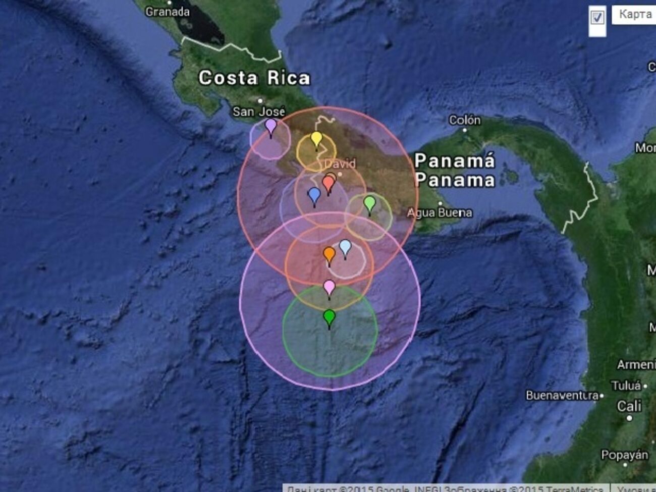 У берегов Панамы зафиксированы мощные подземные толчки