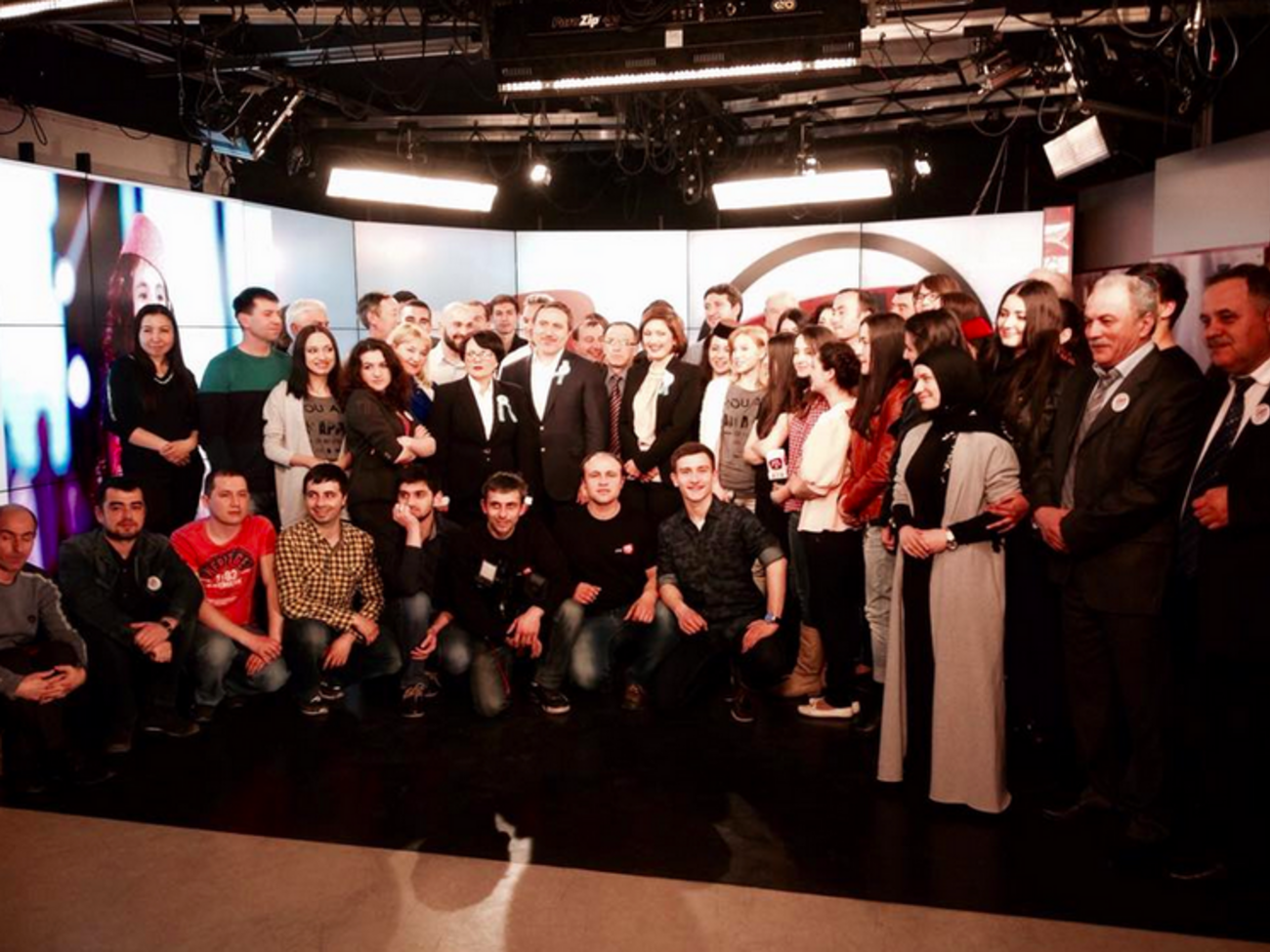 Команда телеканала ATR перед прекращением эфира