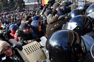 Мирный митинг в Запорожье был жестоко подавлен в январе 2014 года