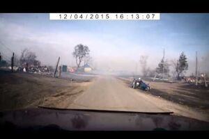 Пожар в Хакасии уничтожил около 1,3 тыс. строений. Видео