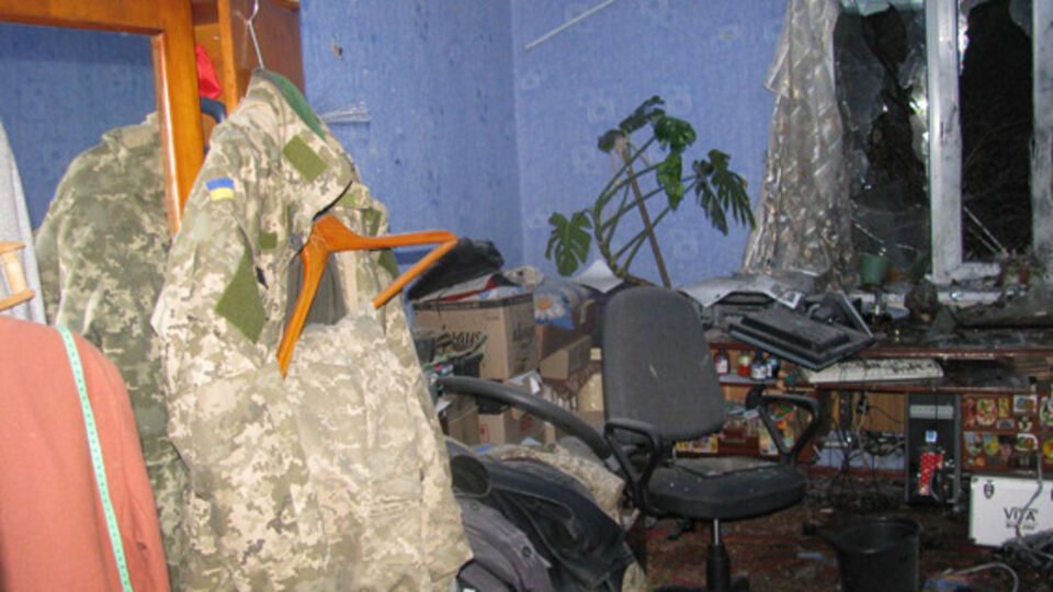 Взрыв произошел в комнате