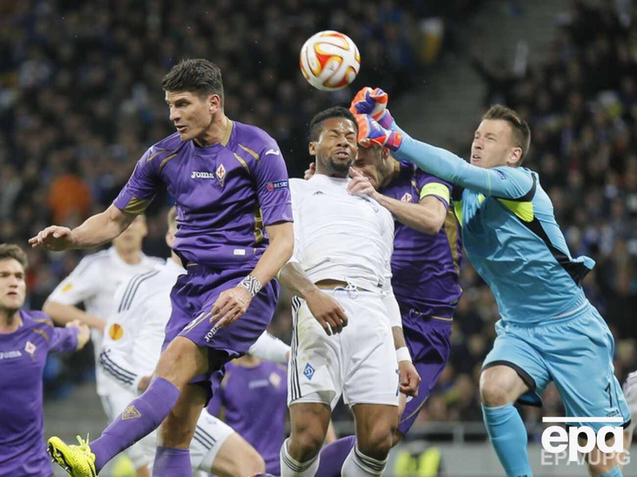 Лига Европы: "Динамо" упустило победу над "Фиорентиной". Фоторепортаж