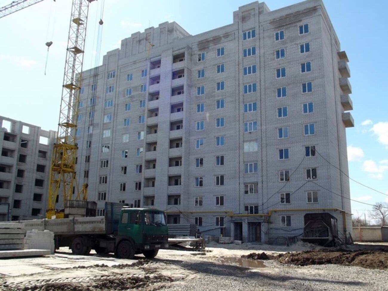 На сегодня 60 квартир первой очереди находятся на стадии завершения