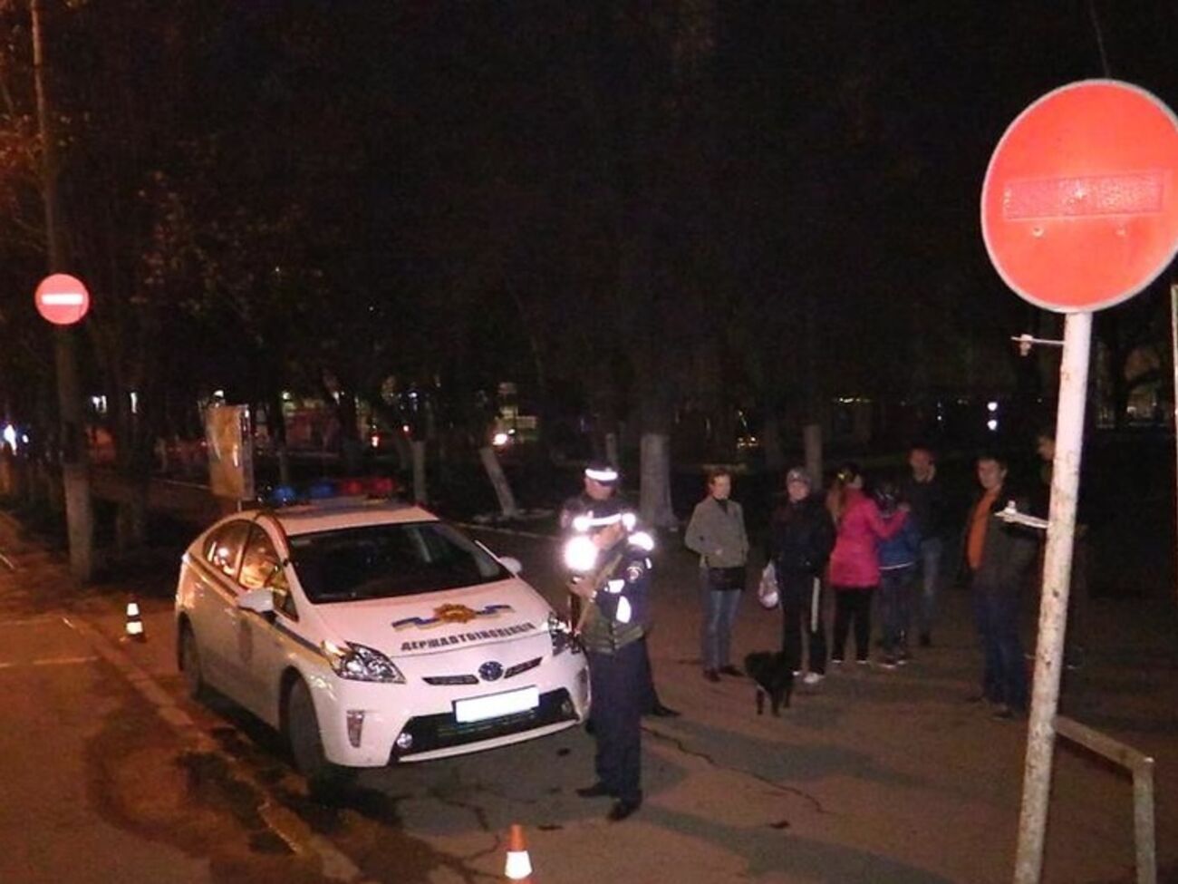 Въезд на главную площадь Славянска перекрыт