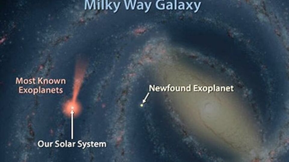 Экзопланета расположена на расстоянии 13 тысяч световых лет от земли