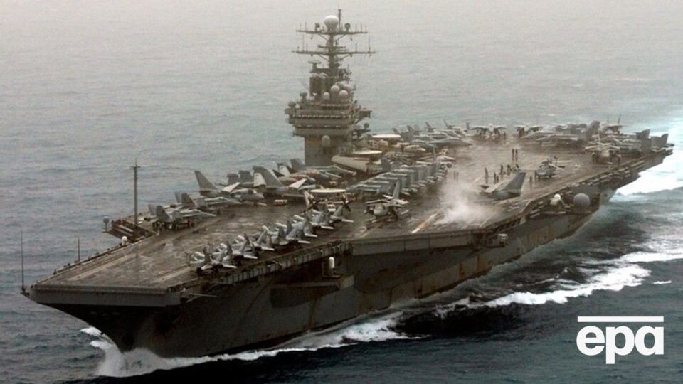 Американский авианосец "Теодор Рузвельт" идет к Йемену