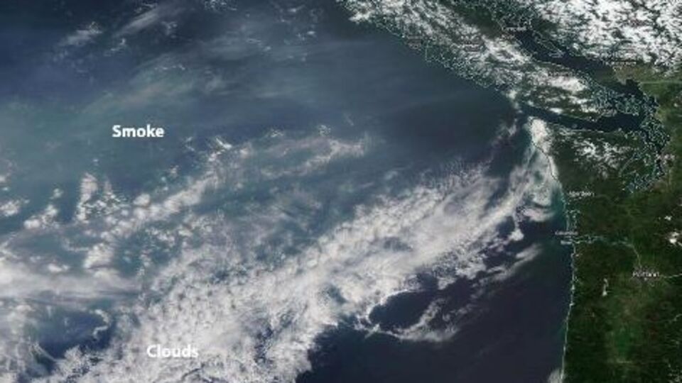 На западном побережье США небо окутано дымом от пожаров в России