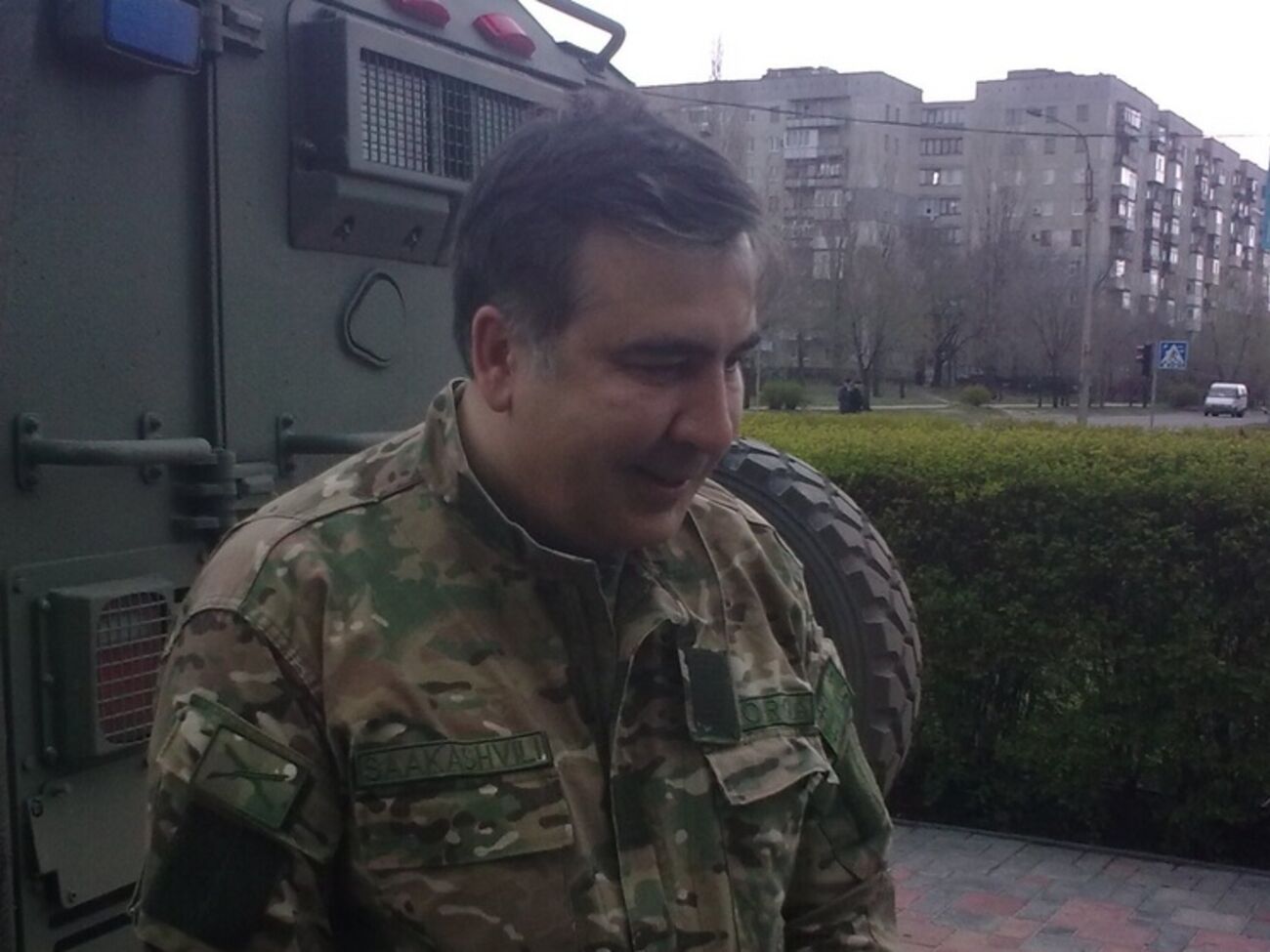 Сегодня Михаил Саакашвили посетил зону АТО