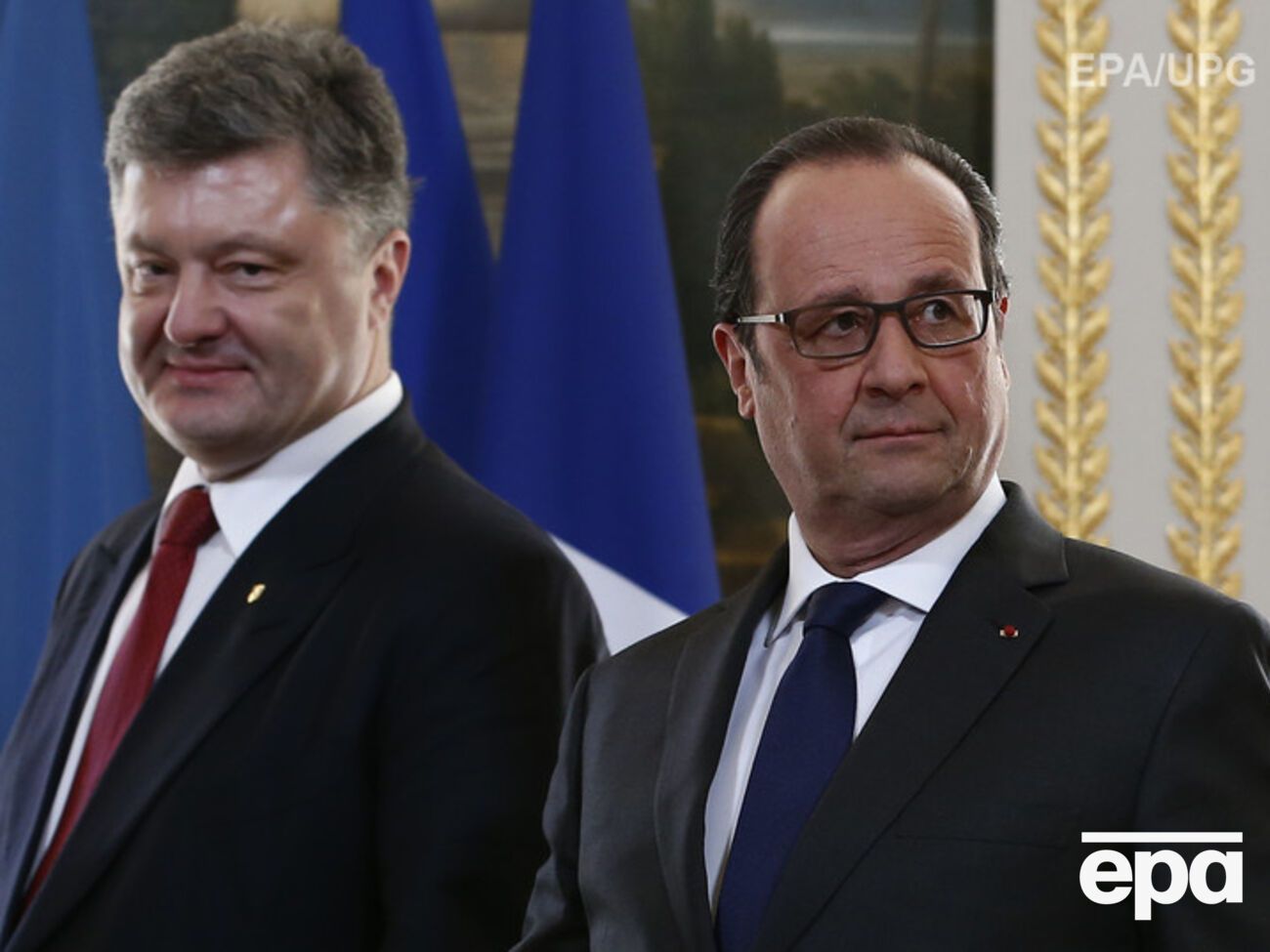 Петр Порошенко и Франсуа Олланд дали совместную пресс-конференцию в Париже