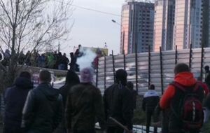 На месте застройки на Осокорках произошли столкновения