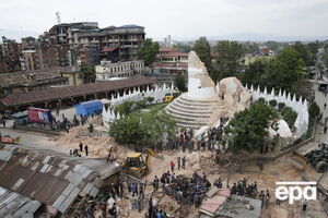 Землетрясение в Непале привело к большим разрушениям