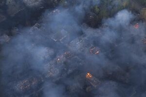Спасатели ликвидируют пожар в "Чернобыльской пуще". Фоторепортаж