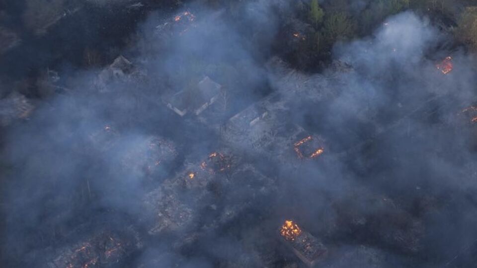 Спасатели ликвидируют пожар в "Чернобыльской пуще". Фоторепортаж