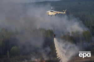 Пожар ликвидировать пока не удалось