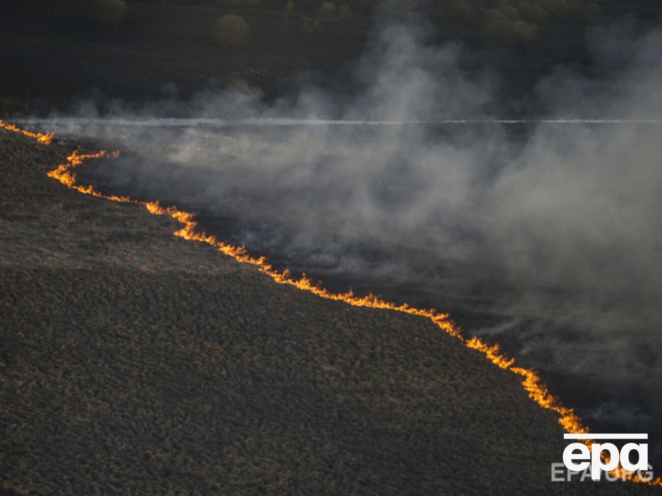 Пожар в зоне отчуждения контролируется