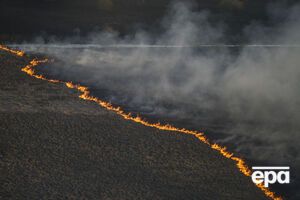 Пожар в зоне отчуждения контролируется