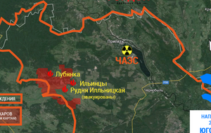 Карта пожаров в Чернобыльской зоне. ИНФОГРАФИКА