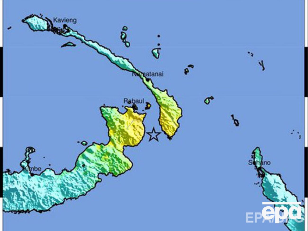 На острове Новая Гвинея произошло землетрясение
