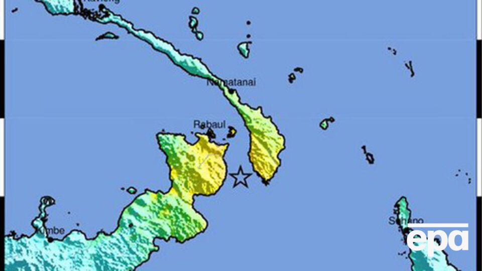 На острове Новая Гвинея произошло землетрясение