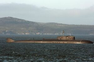 Горит атомный подводный ракетный крейсер К-266 "Орел"