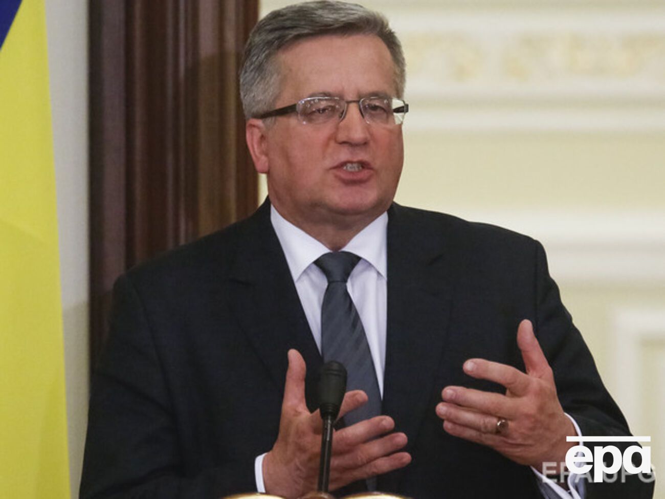 Глава Польши Бронислав Коморовский в Киеве