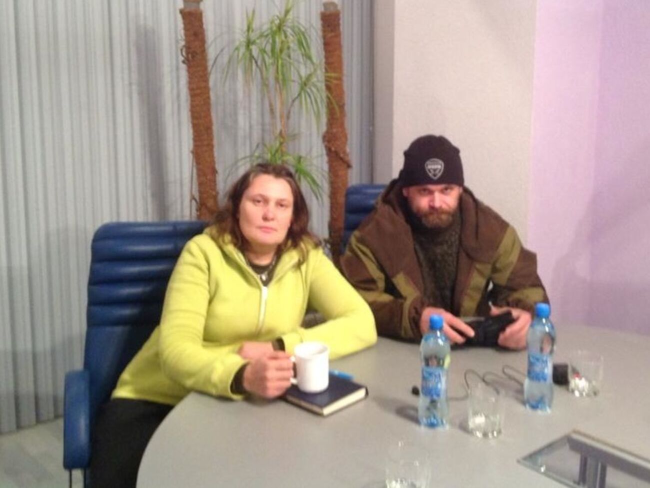 Татьяна Монтян в Алчевске&nbsp;в компании одного из лидеров боевиков Алексея Мозгового