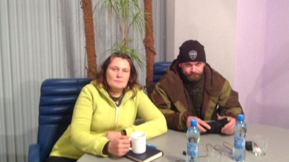 Татьяна Монтян в Алчевске в компании одного из лидеров боевиков Алексея Мозгового