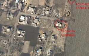 Координаты техники боевиков, по данным аэроразведки