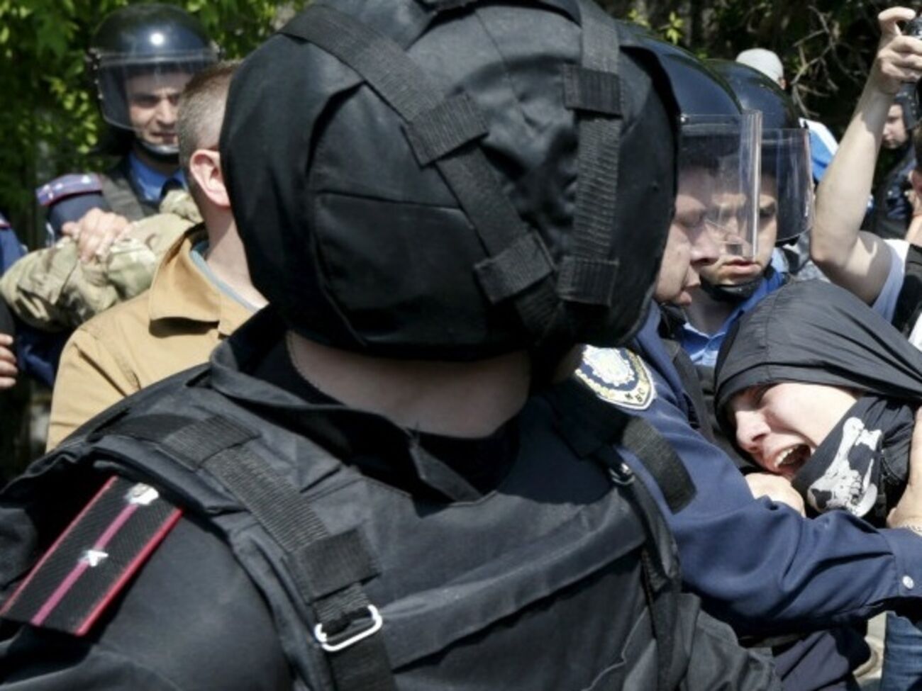 Милиция не дала устроить драку в Киеве