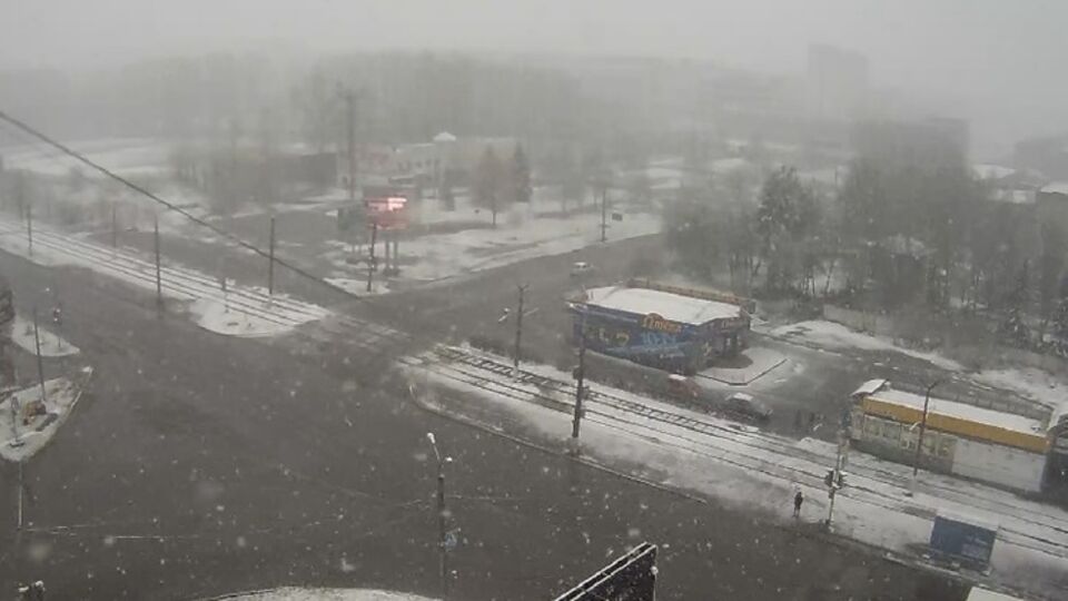 В Челябинской области 9 мая выпал снег