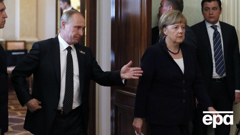 Ангела Меркель в ходе визита в Москву 10 мая