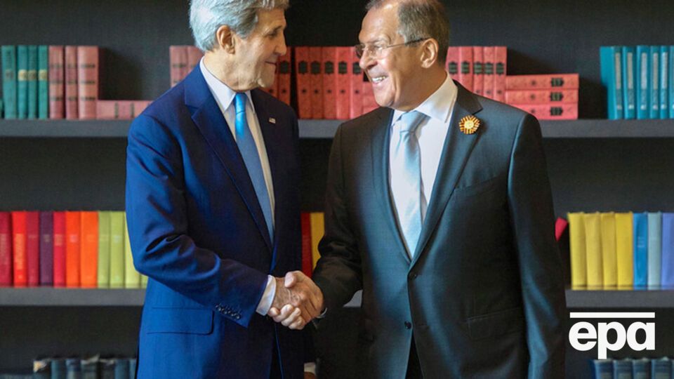 Керри провел пресс-конференцию с главой МИД РФ Сергеем Лавровым