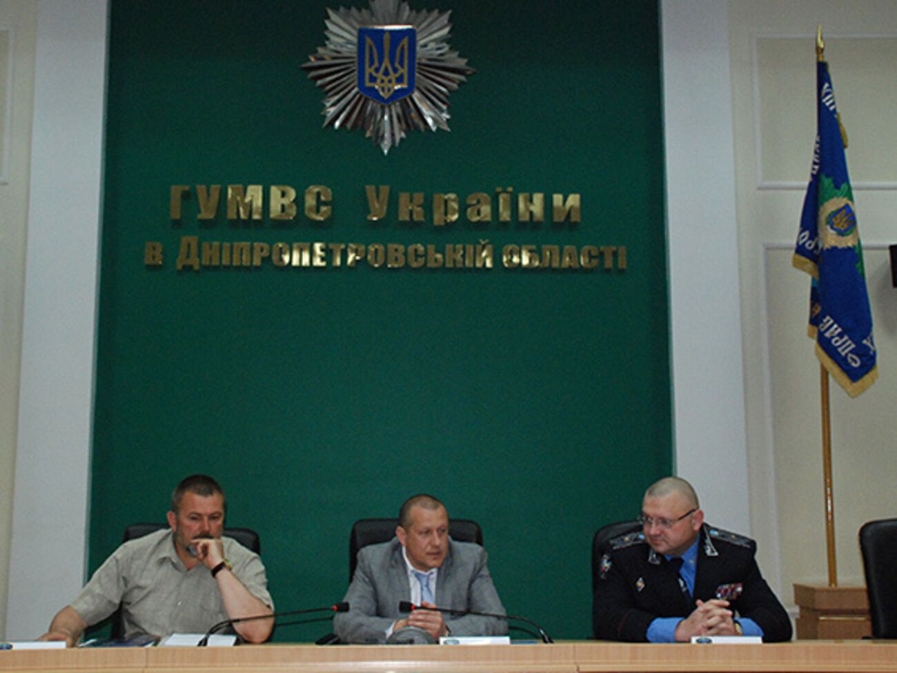 Нового главу милиции Днепропетровщины Игоря Репешко представил заместитель министра внутренних дел Алексей Руденко