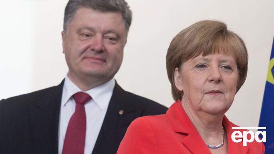 Порошенко и Меркель заявили о безальтернативности мирного урегулирования на Донбассе
