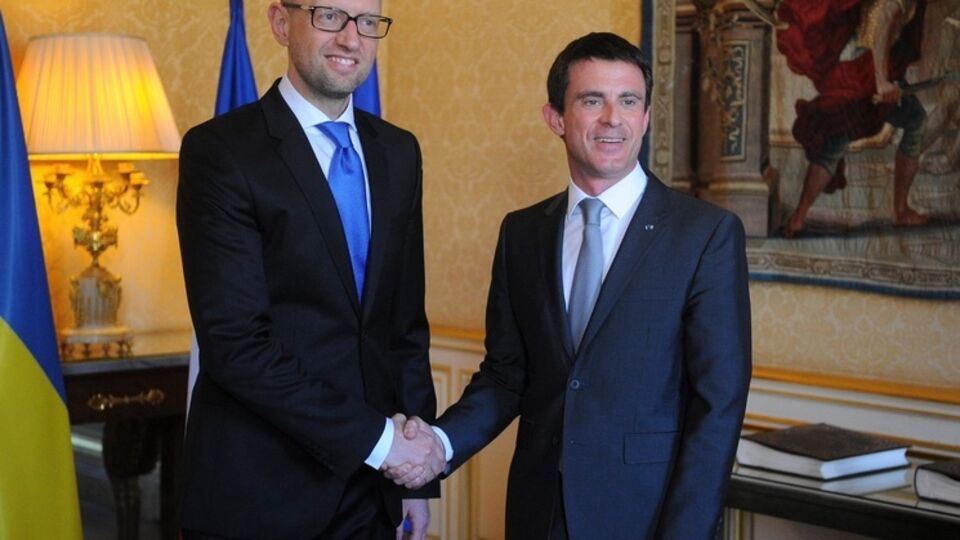 Арсений Яценюк и Мануэль Вальс