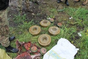 В тайнике хранились четыре противотанковые мины, тротиловая шашка и электродетонатор