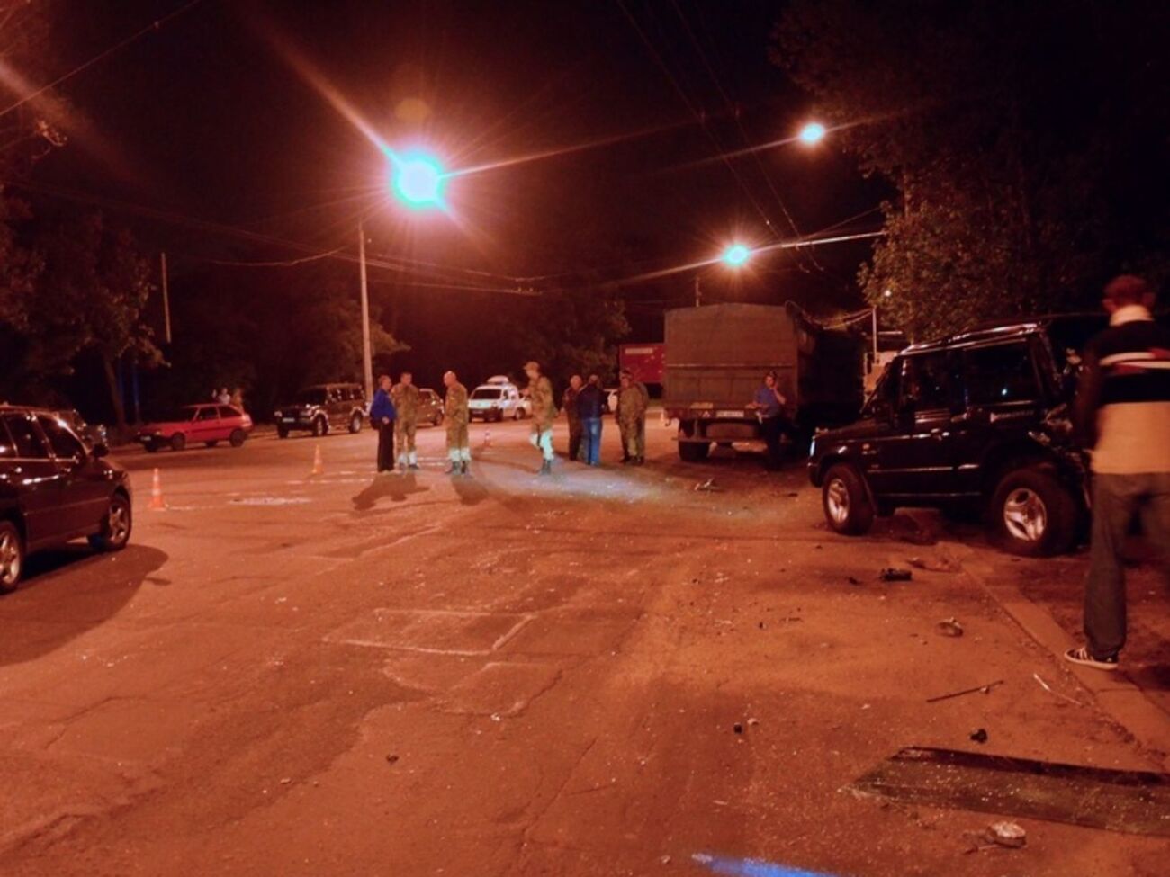 Автомобиль майора Кашапова врезался в "КамАЗ"