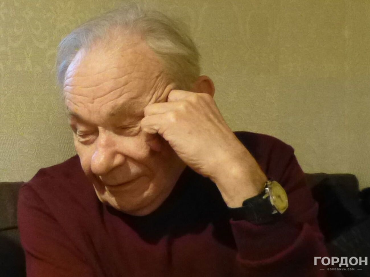 Юрий Шухевич во время интервью изданию "ГОРДОН" во Львове. Апрель 2015 года