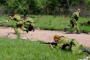 В Черниговской области прошли учения элитного отдельного полка президента Украины